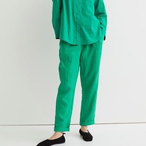 Linen joggers.